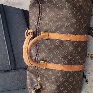 Louis Vuitton Keepall 50 leather  brown Duffel bag